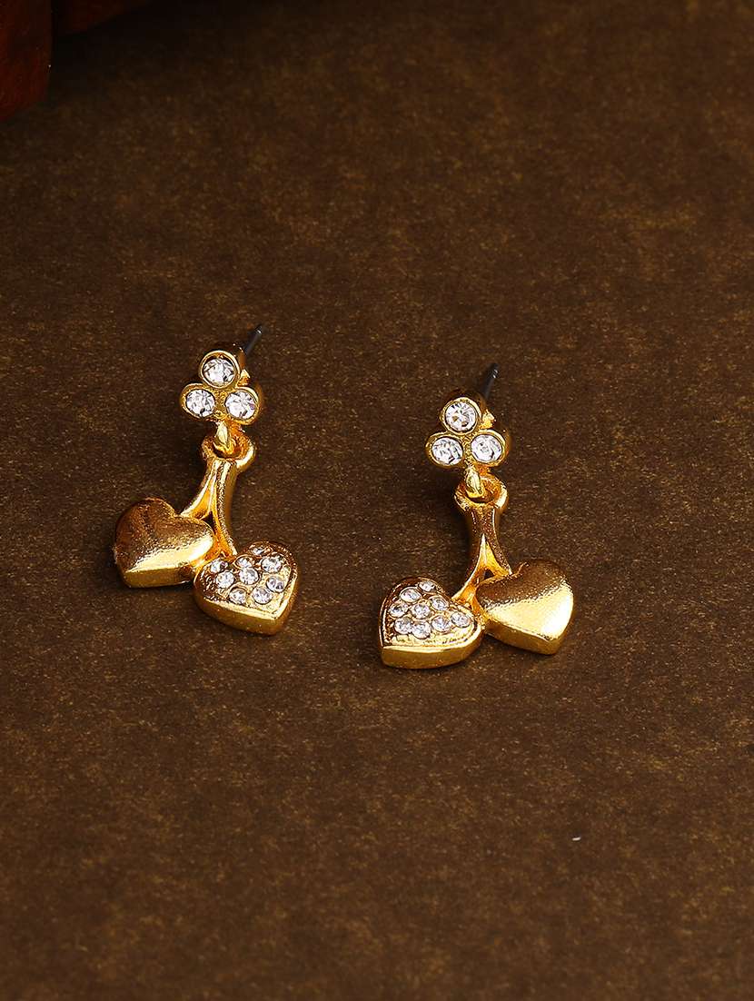 gold metal drop earring