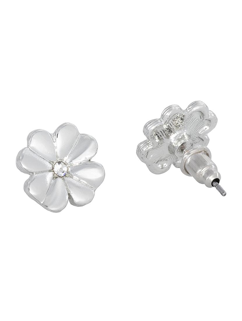 silver metal studs earring - 17327815 - Standard Image - 2