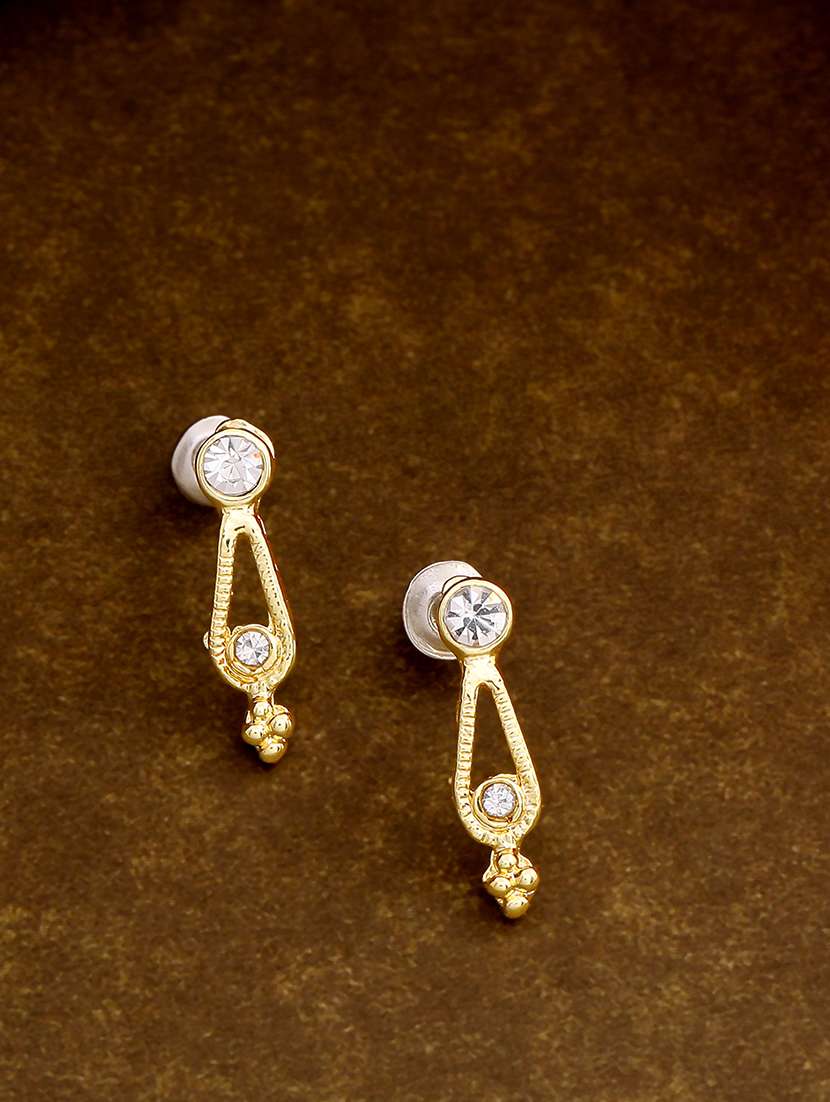 white metal studs earring