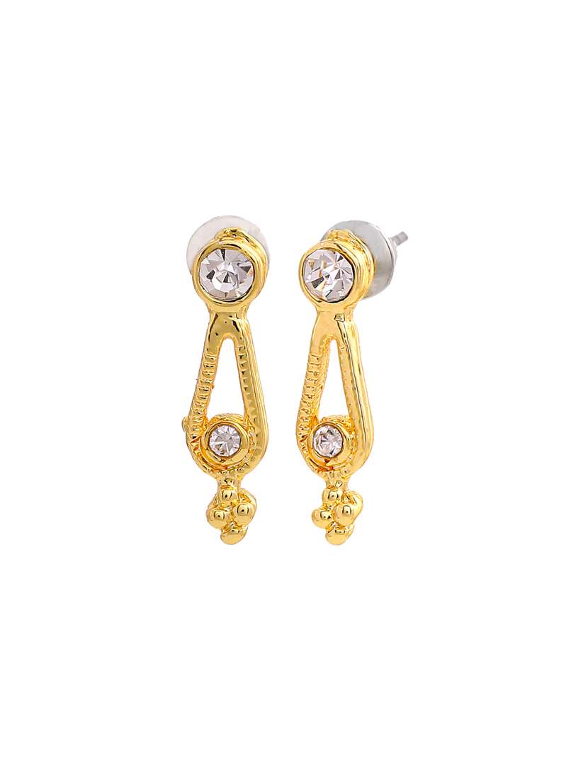 white metal studs earring - 17327825 -  Standard Image - 2