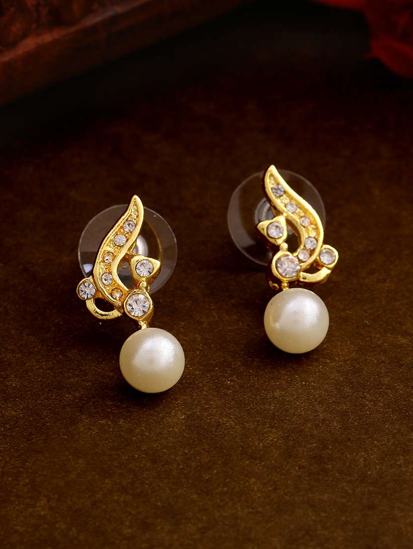 gold metal drop earring