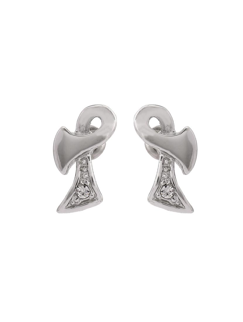 silver metal studs earring - 17327866 - Standard Image - 2