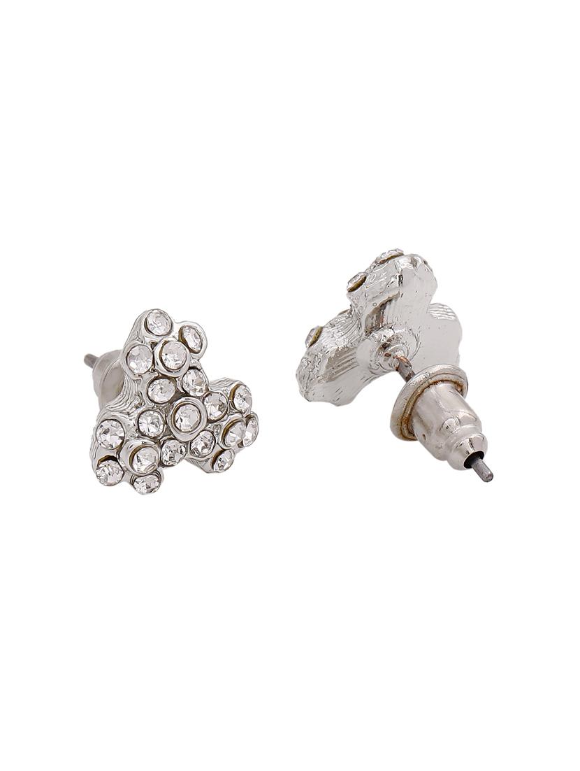 silver metal studs earring - 17327869 - Standard Image - 2
