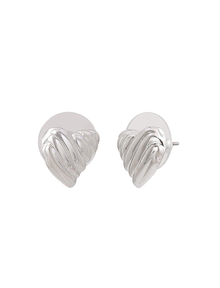 silver metal studs earring - 17327900 - Standard Image - 2
