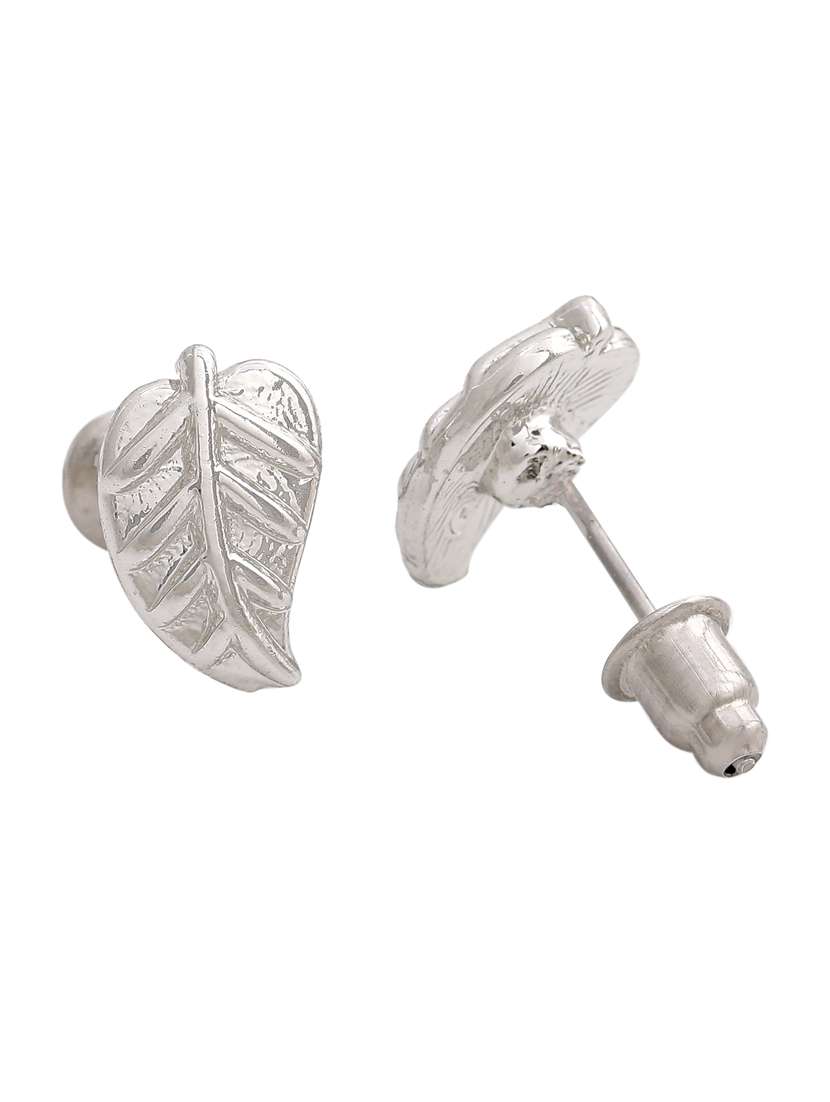 silver metal studs earring - 17327927 - Standard Image - 2