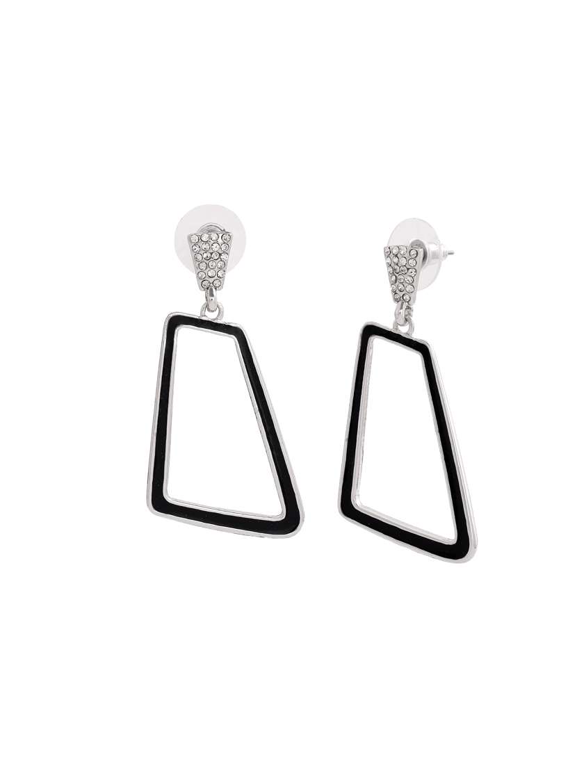 black metal chandellier earring - 17327930 - Standard Image - 2