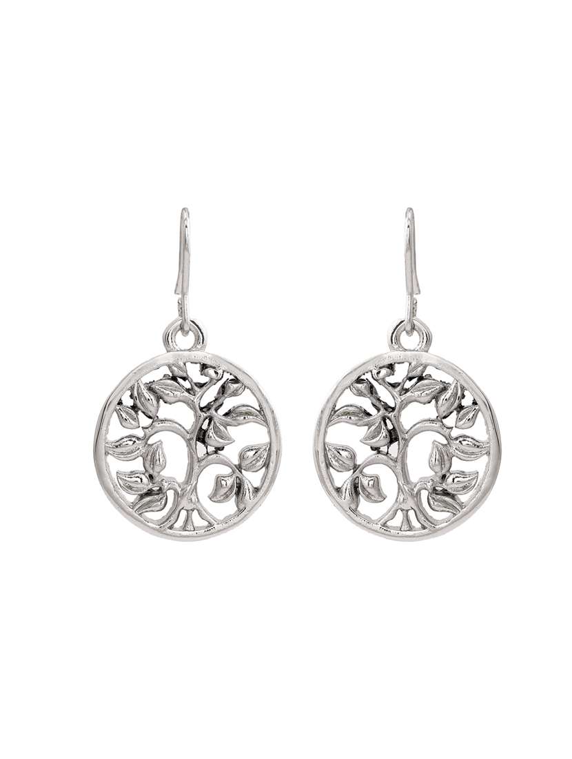 silver metal chandellier earring - 17327933 - Standard Image - 2