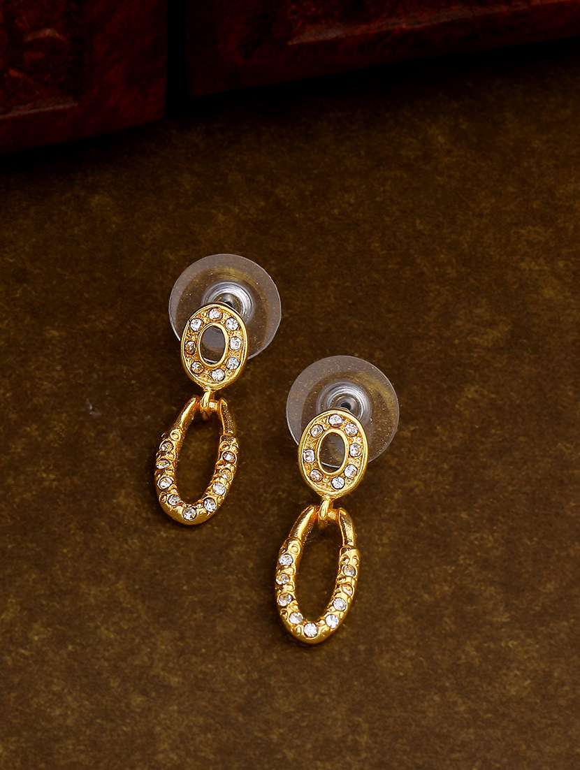 gold metal drop earring