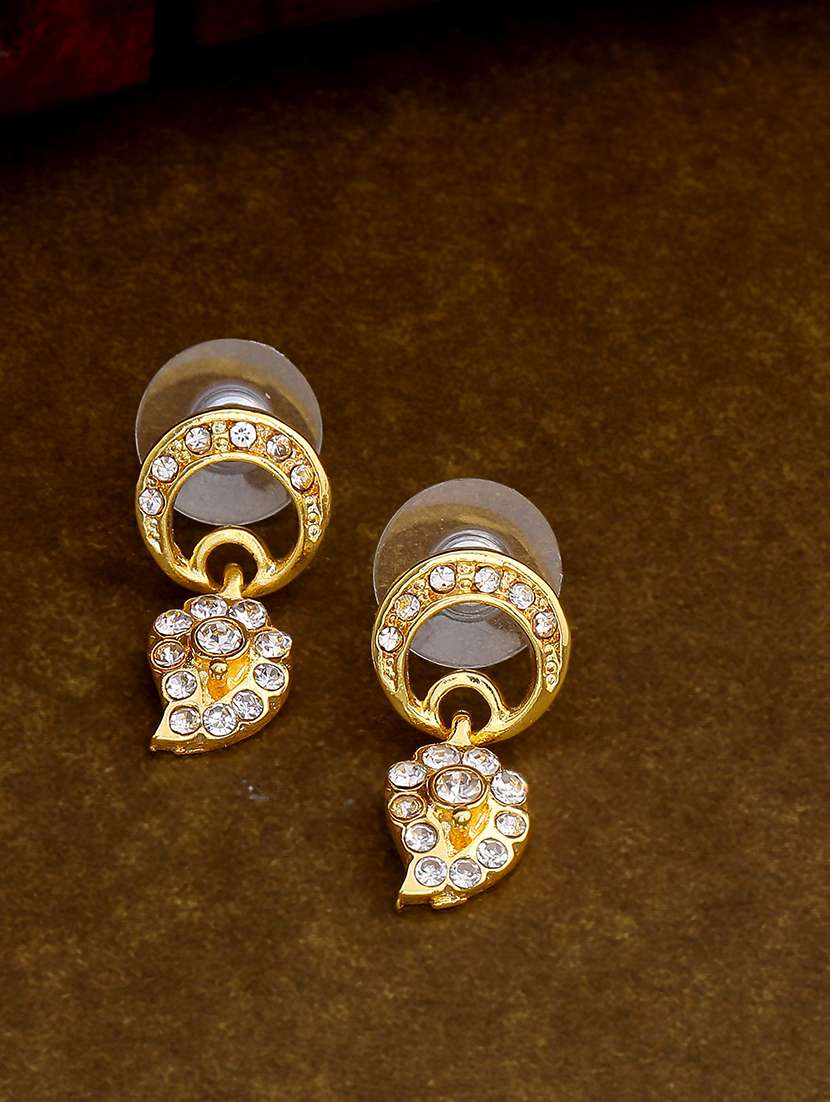 gold metal drop earring