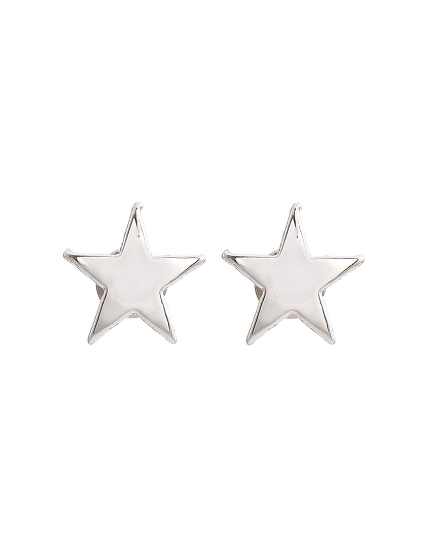 silver metal studs earring - 17327976 - Standard Image - 2
