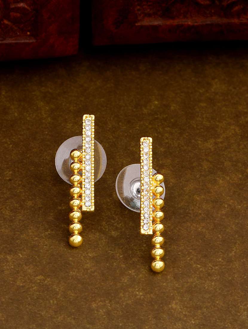 gold metal studs earring