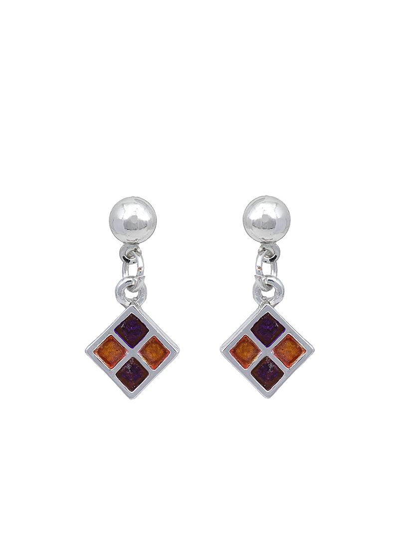 yellow metal drop earring - 17328002 - Standard Image - 2