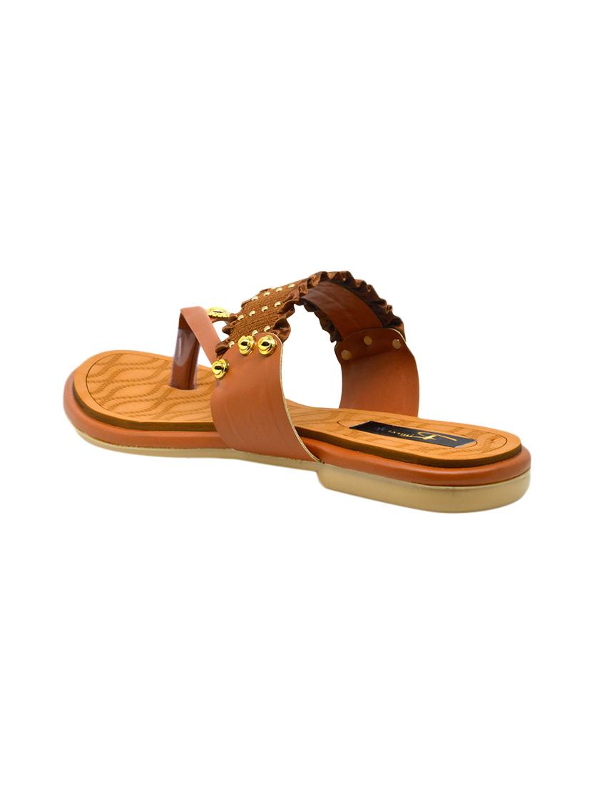 tan one toe sandal - 17334005 - Standard Image - 2