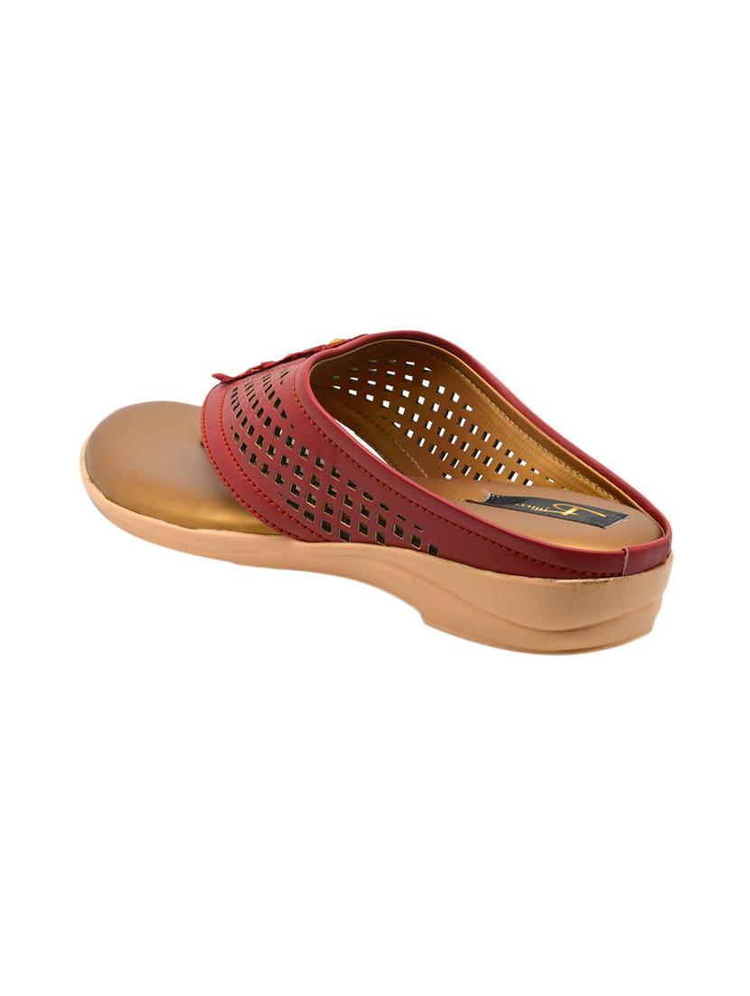 maroon toe separator sandal - 17334018 - Standard Image - 2