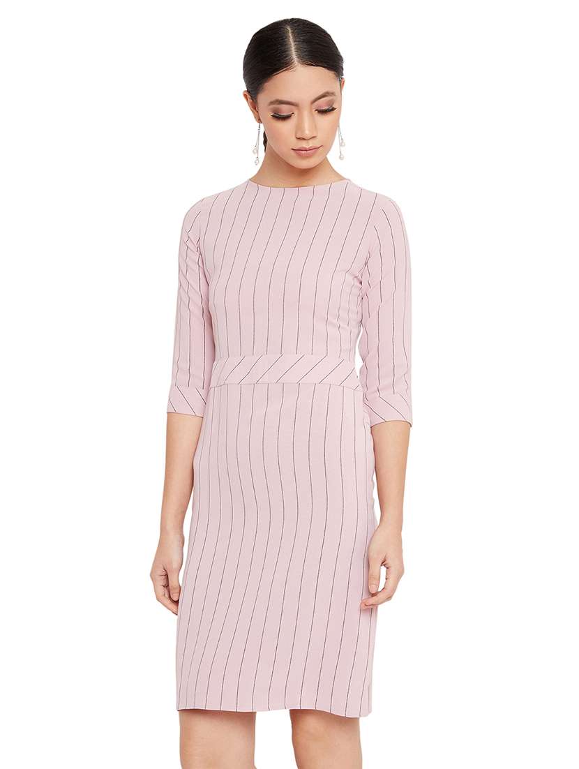women's shift striped dress
