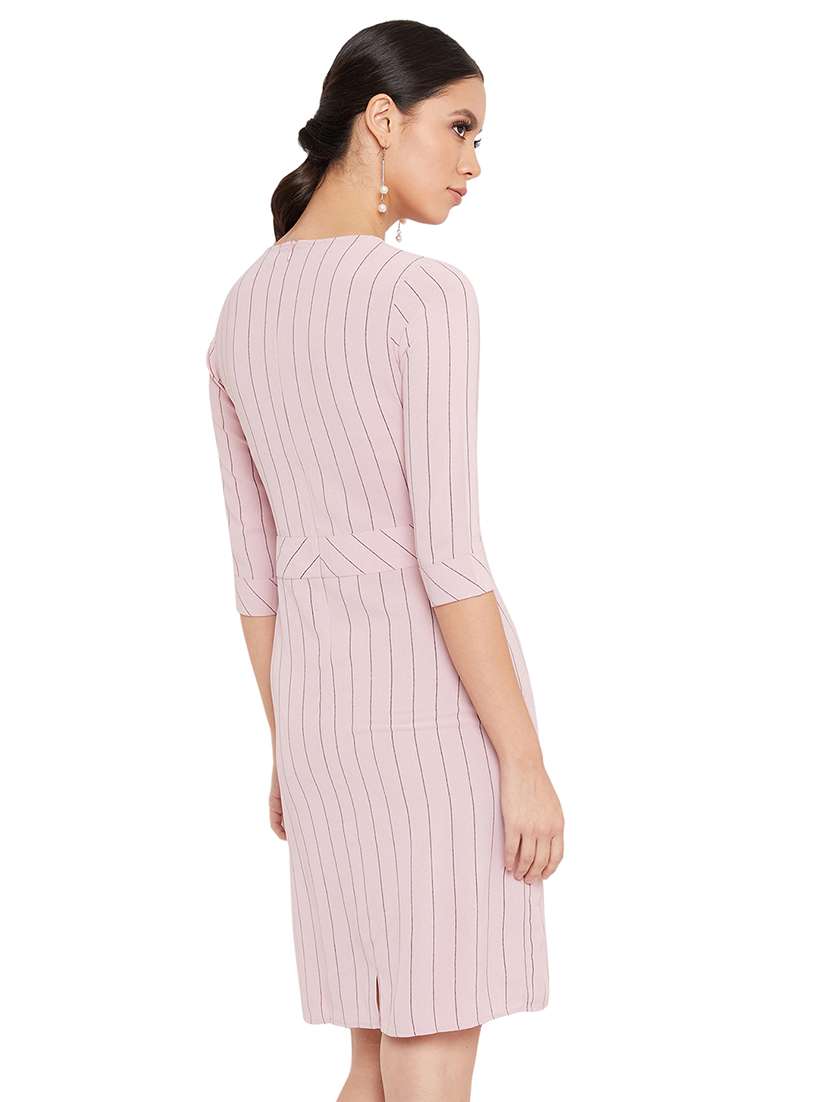 women's shift striped dress - 17334040 - Standard Image - 2