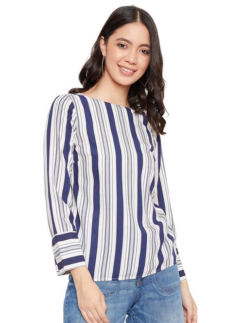women's straight boat neck top - 17334058 -  Standard Image - 0