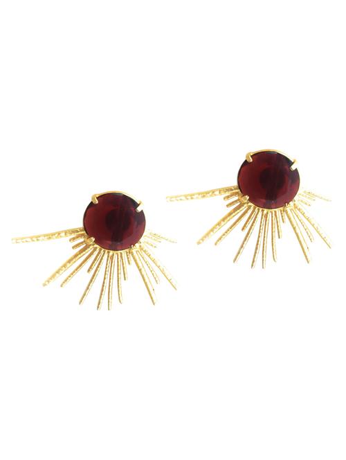 red brass studs earring - 17334810 -  Standard Image - 0