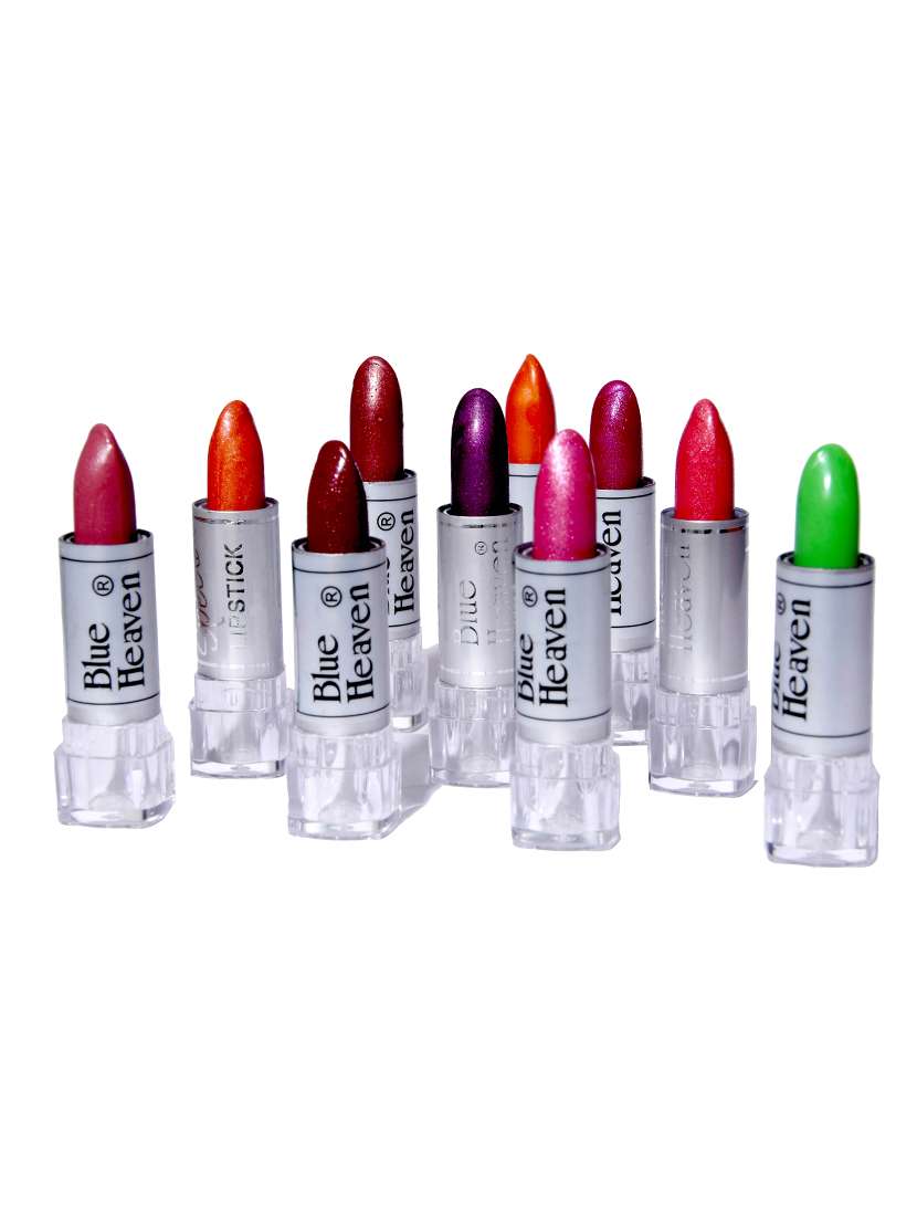 blue heaven pack of 10 multicolor mini lipsticks