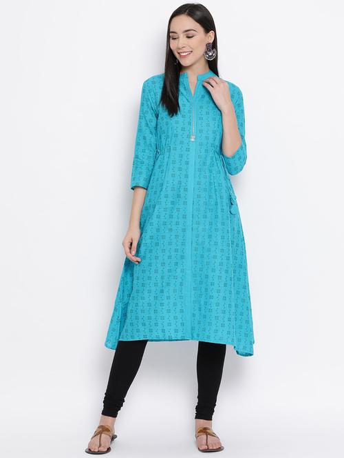 women's high-low kurta - 17336596 - Standard Image - 0