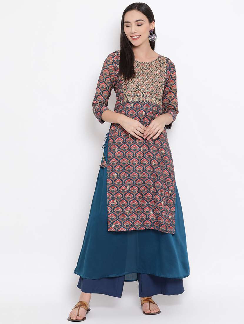women's straight kurta - 17336598 - Zoom Image - 0