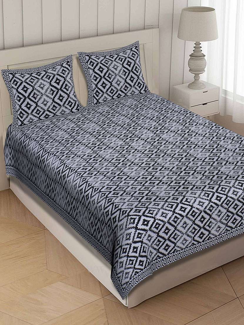  cotton double bedsheet with 2 pillow covers
