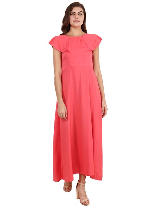 women's fit & flare solid dress - 17337299 - Standard Image - 0