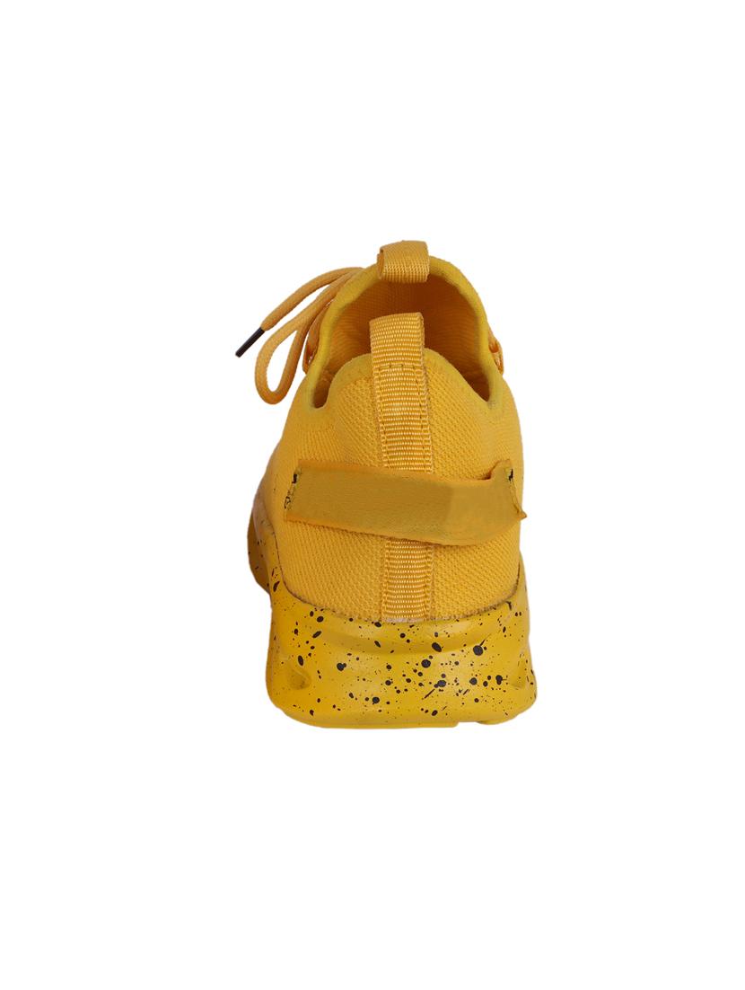 yellow lace up sport shoes - 17337536 - Standard Image - 2