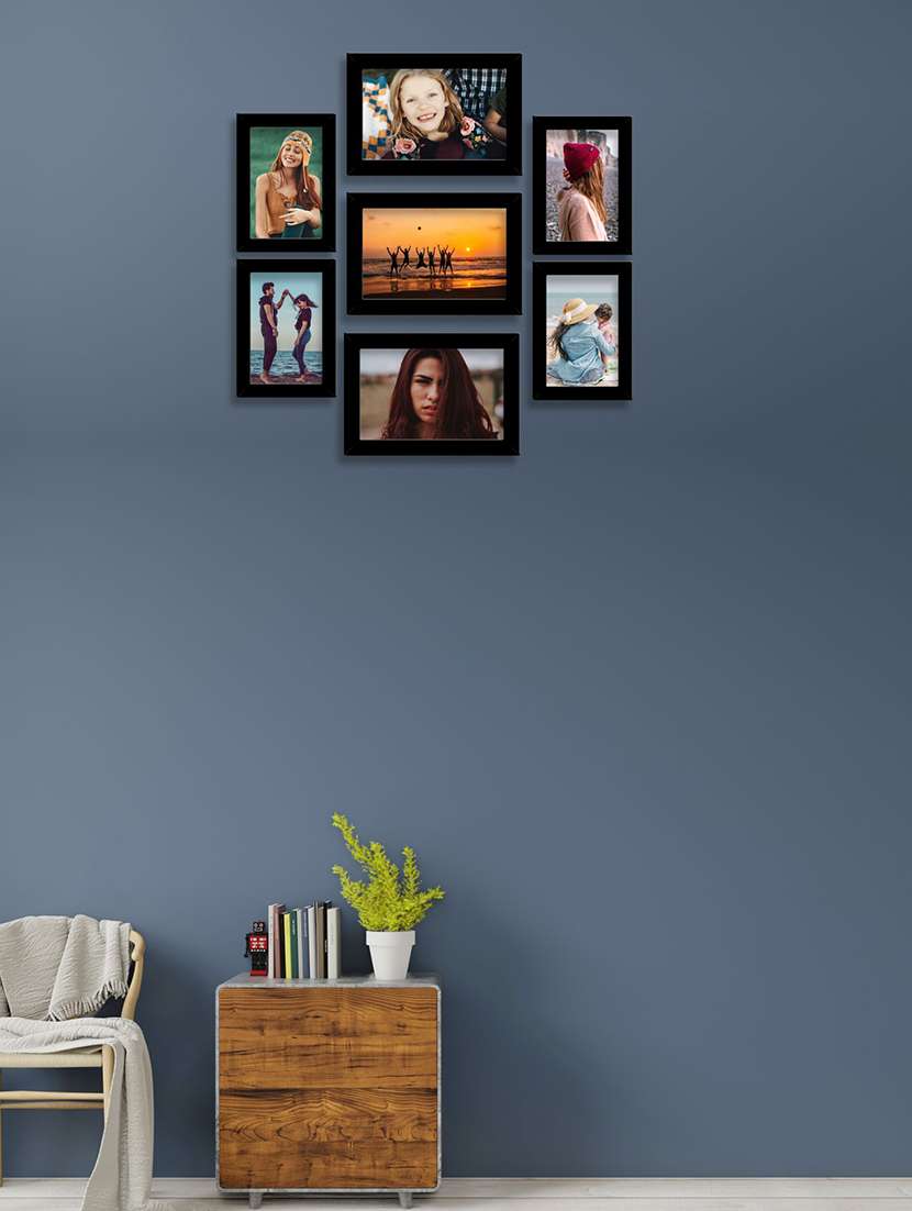 wood framed with acrylic glass photo frame (pack of 7)