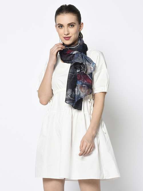 black modal silk stole - 17339699 -  Standard Image - 0