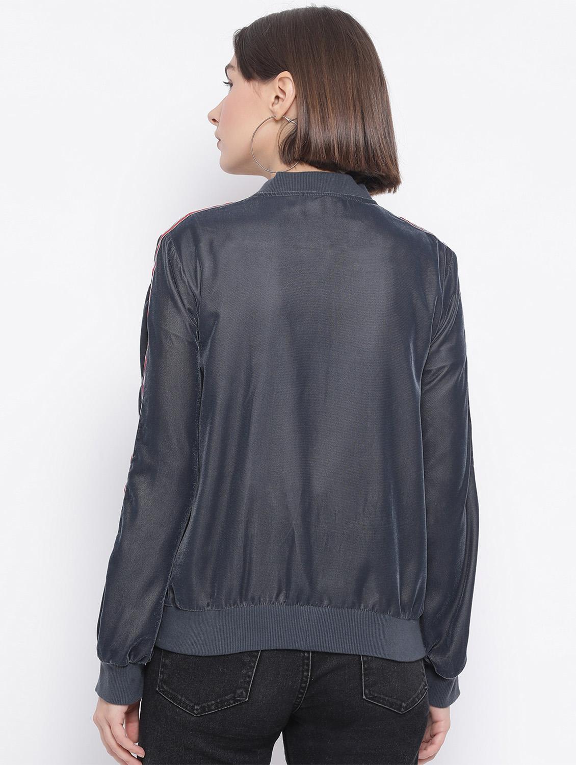 side tape bomber jacket - 17341445 - Standard Image - 2