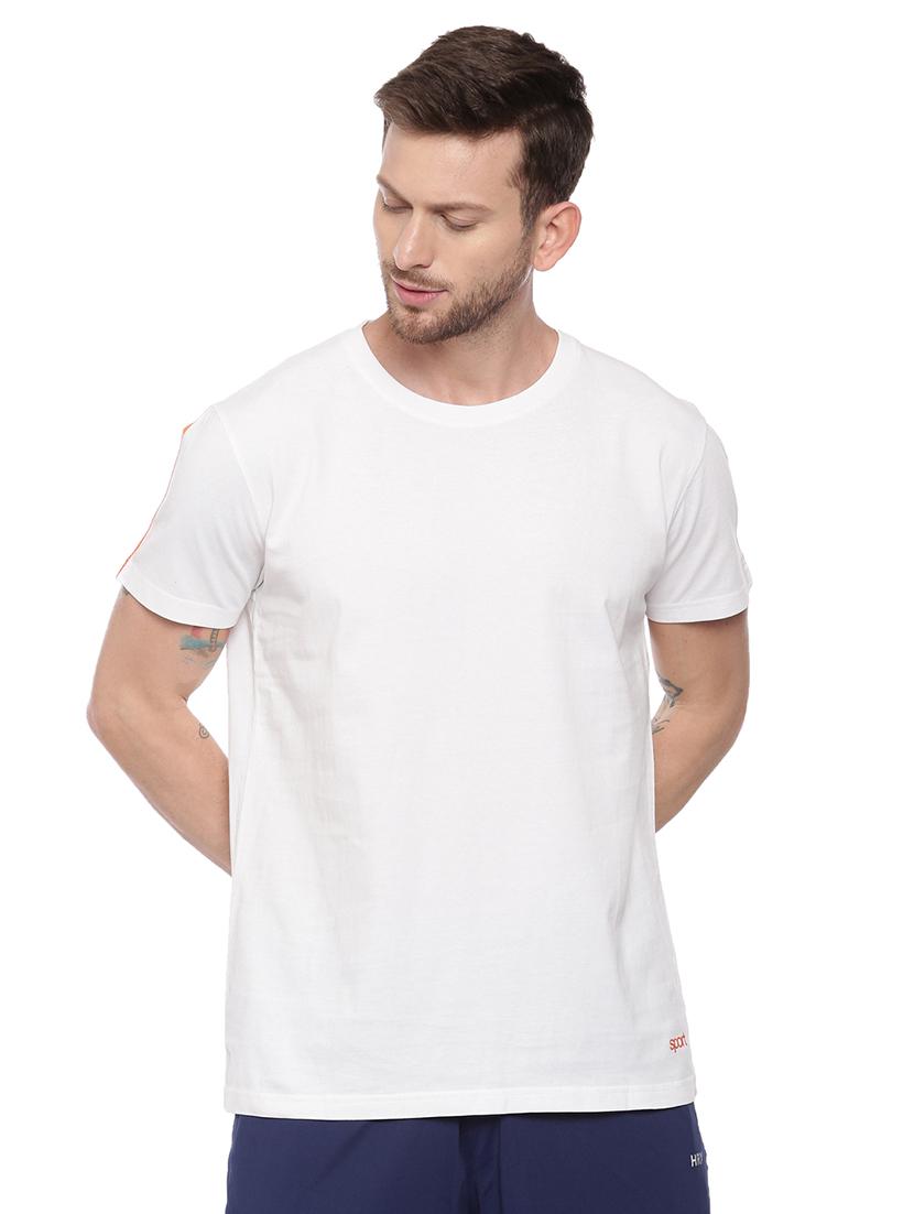 white solid t-shirt - 17342239 - Zoom Image - 0