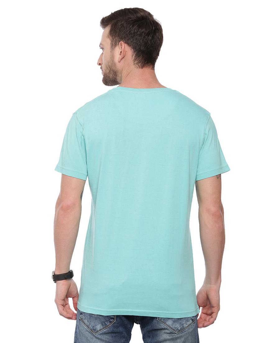 blue front print t-shirt - 17342246 - Standard Image - 2