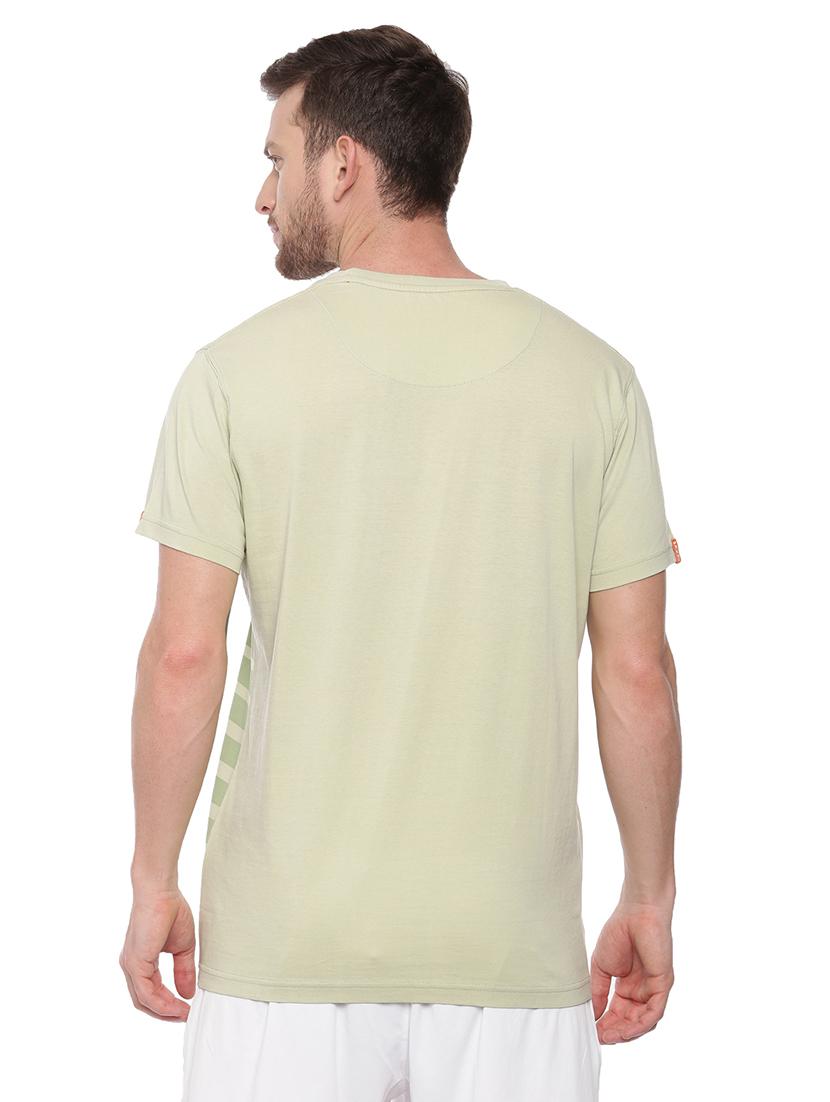 olive green front print t-shirt - 17342247 - Standard Image - 2