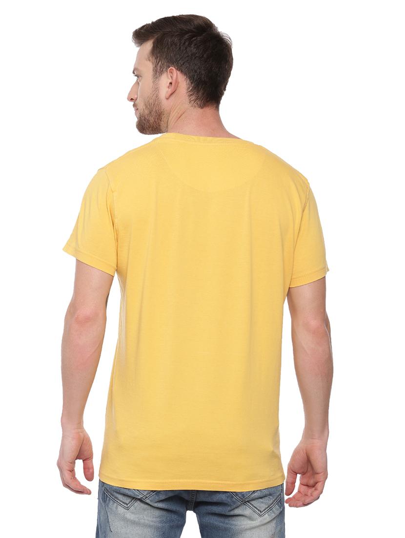 yellow front print t-shirt - 17342251 - Standard Image - 2