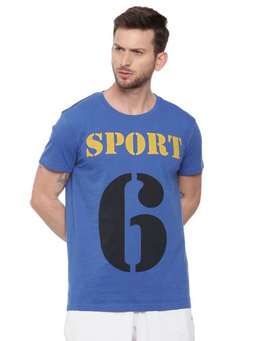 blue front print t-shirt - 17342253 -  Standard Image - 0