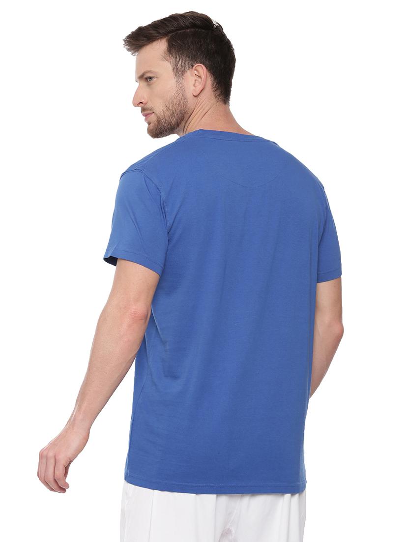 blue front print t-shirt - 17342253 - Standard Image - 2