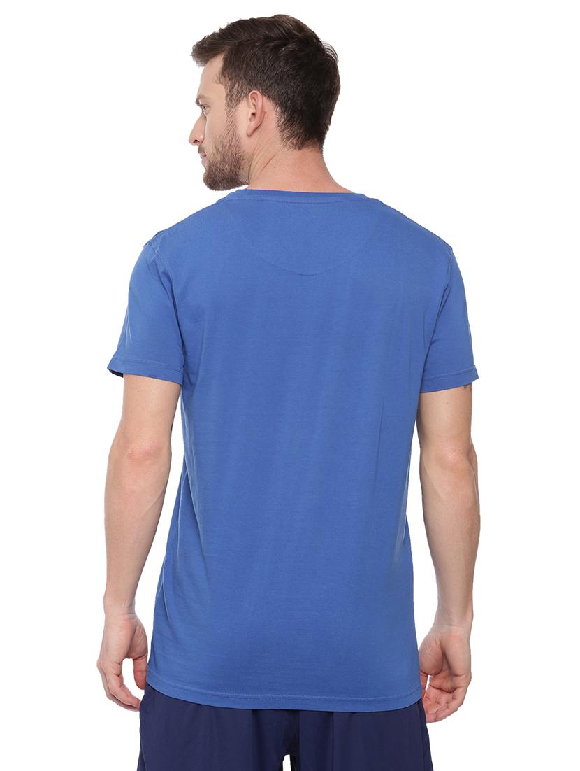 blue front print t-shirt - 17342254 - Standard Image - 2