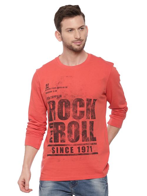 red front print t-shirt - 17342264 -  Standard Image - 0