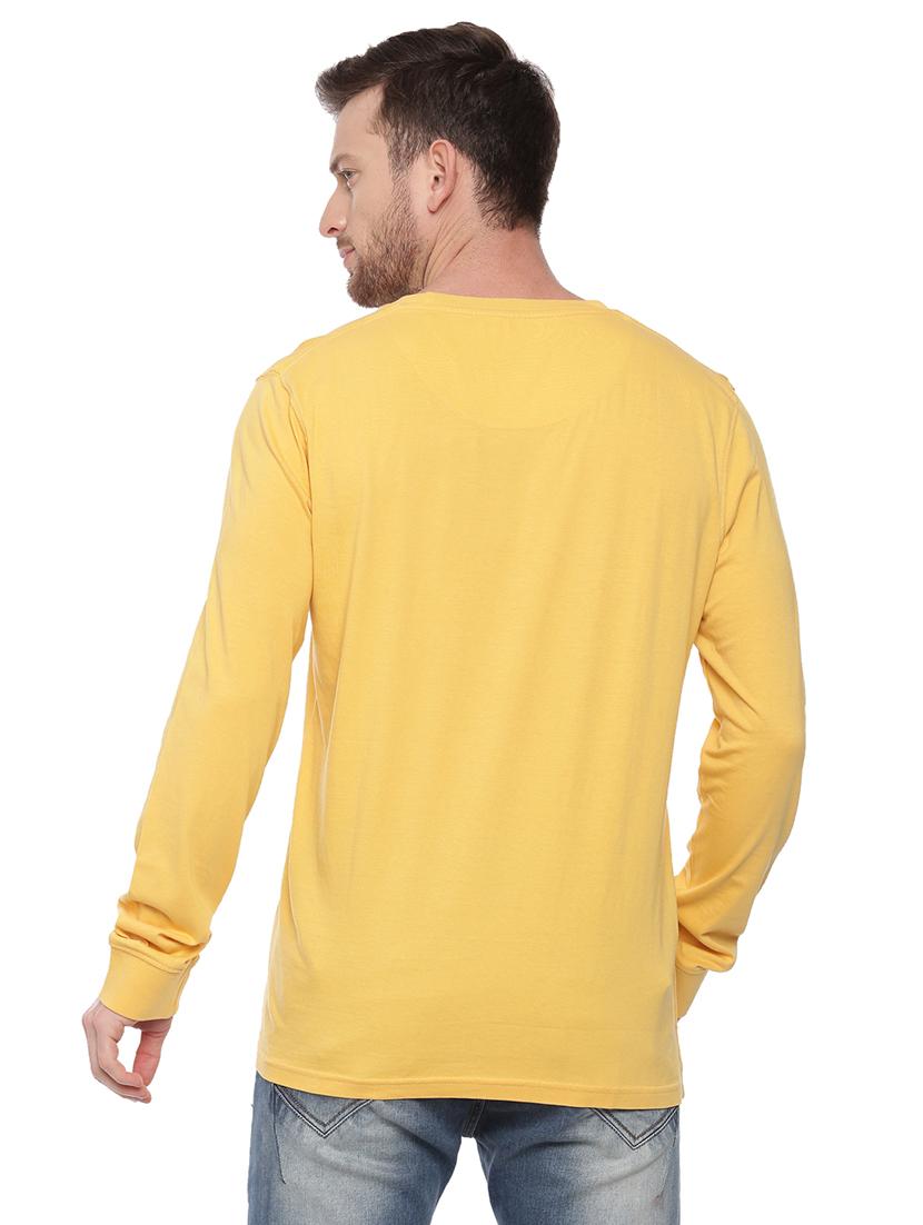 yellow front print t-shirt - 17342266 - Standard Image - 2