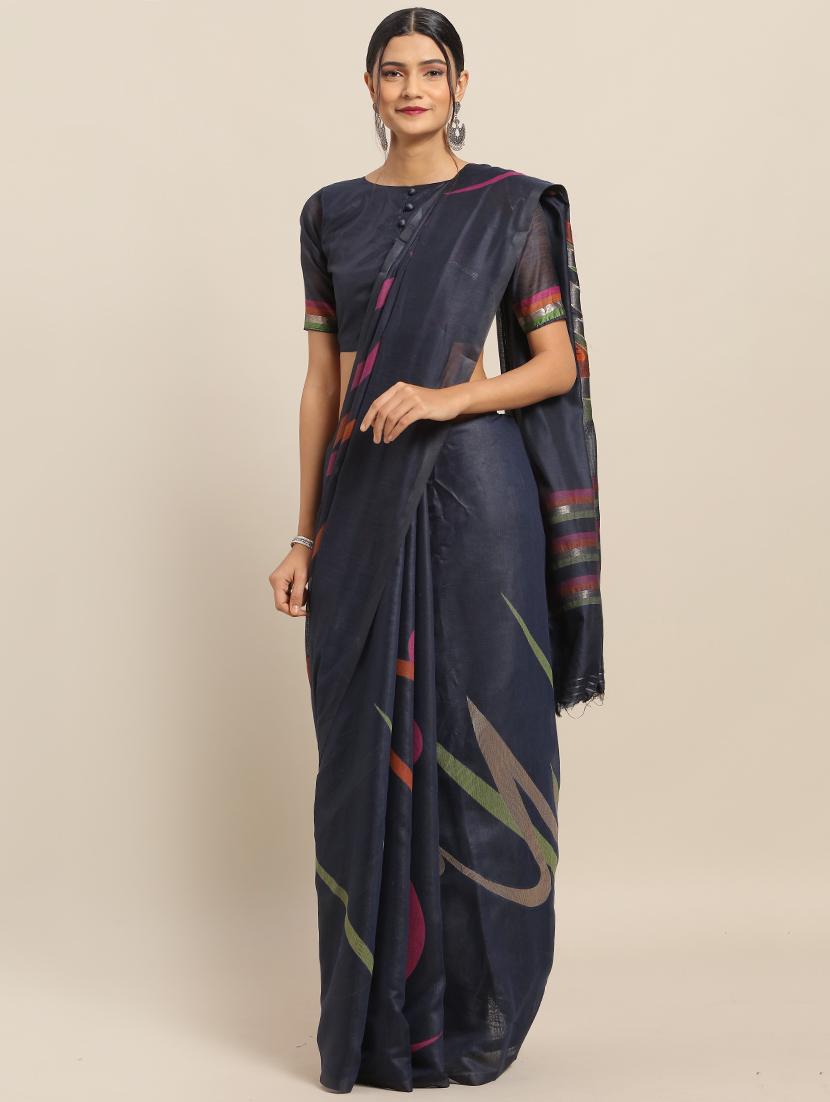 abstract banarasi saree with blouse