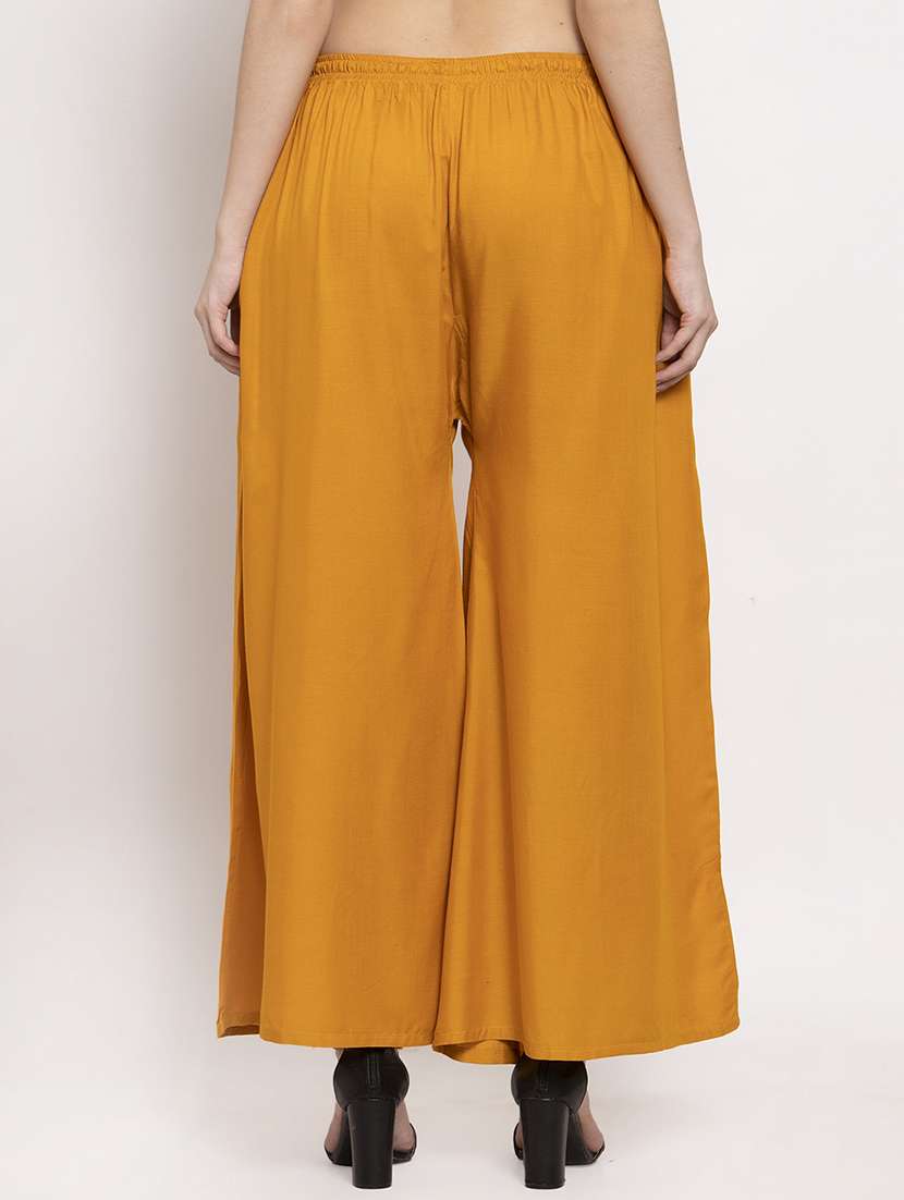 mustard solid palazzo  - 17342807 -  Standard Image - 2