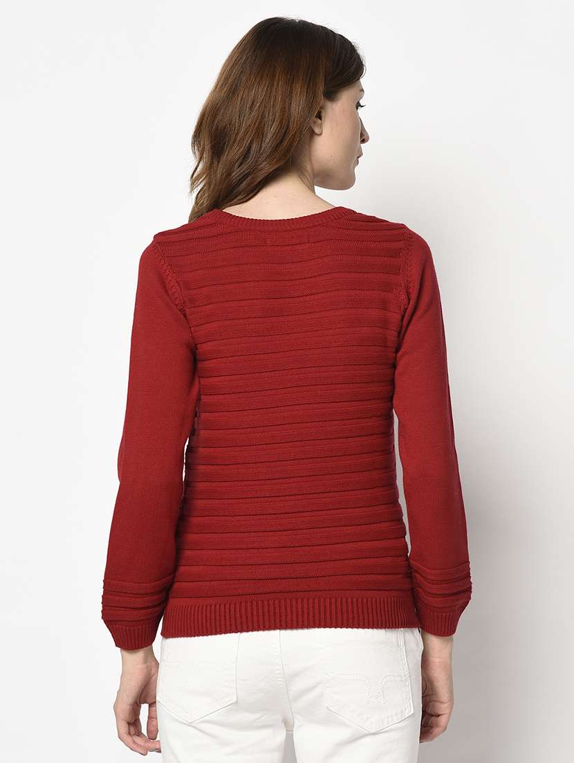 round neck solid top - 17342831 - Standard Image - 2