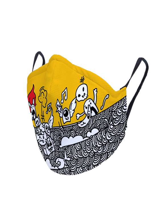 multi colored nonwoven antipollution men mask - 17343993 -  Standard Image - 2