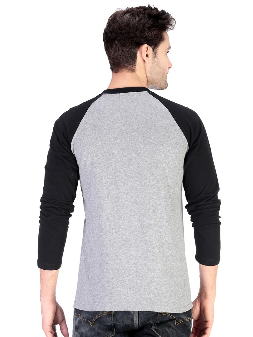 black color block raglan t-shirt - 17344569 - Standard Image - 2