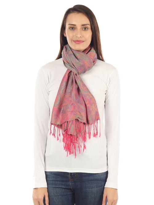 multi colored silk blend stole - 17345578 -  Standard Image - 0