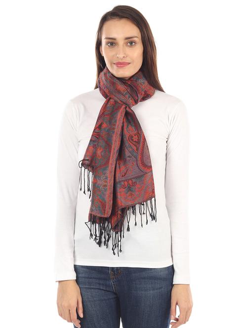multi colored silk blend stole - 17345583 - Standard Image - 0