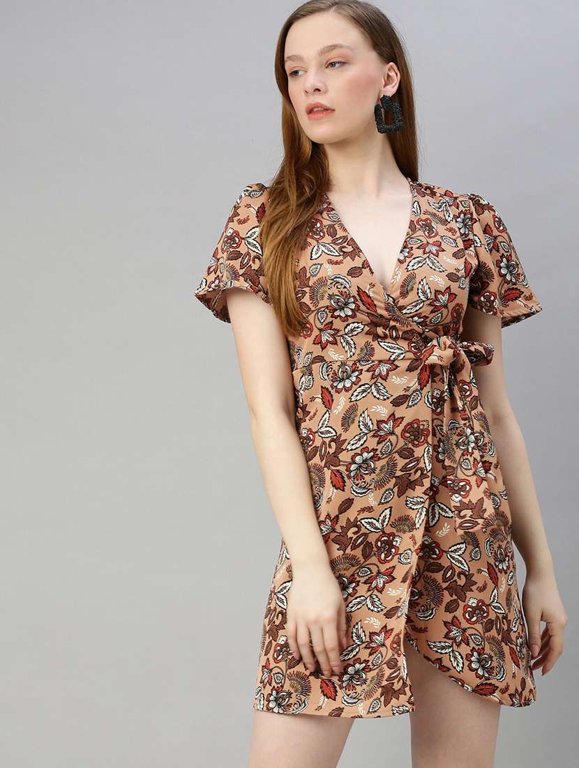 Women's Wrap Floral Dress