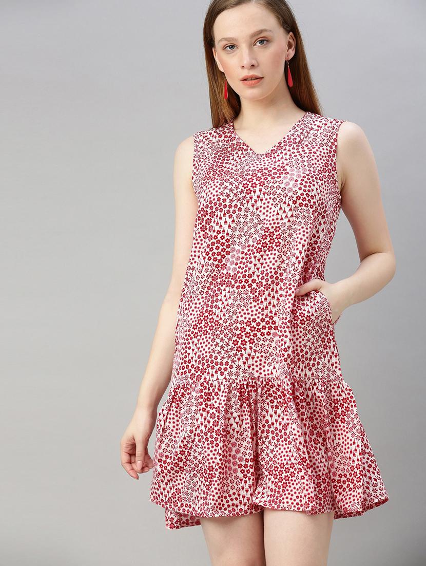pocket detail floral dress - 17345614 - Zoom Image - 0
