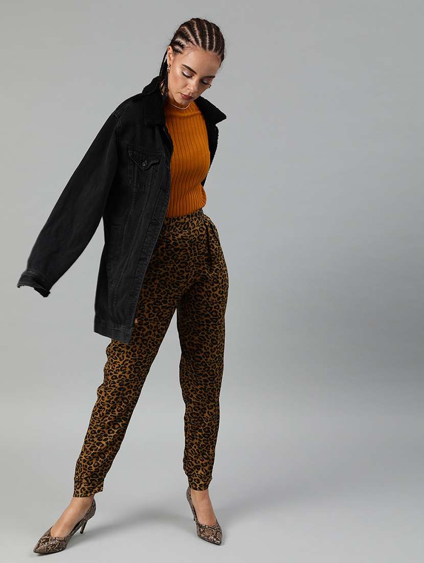 brown modal regular track pants - 17345860 -  Standard Image - 2